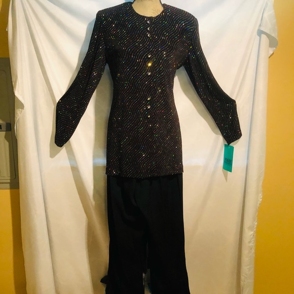 R&M Richards by Karen Kwong Pants - NWT Vintage R&M Richards Sparkly Pantsuit. Sz 10